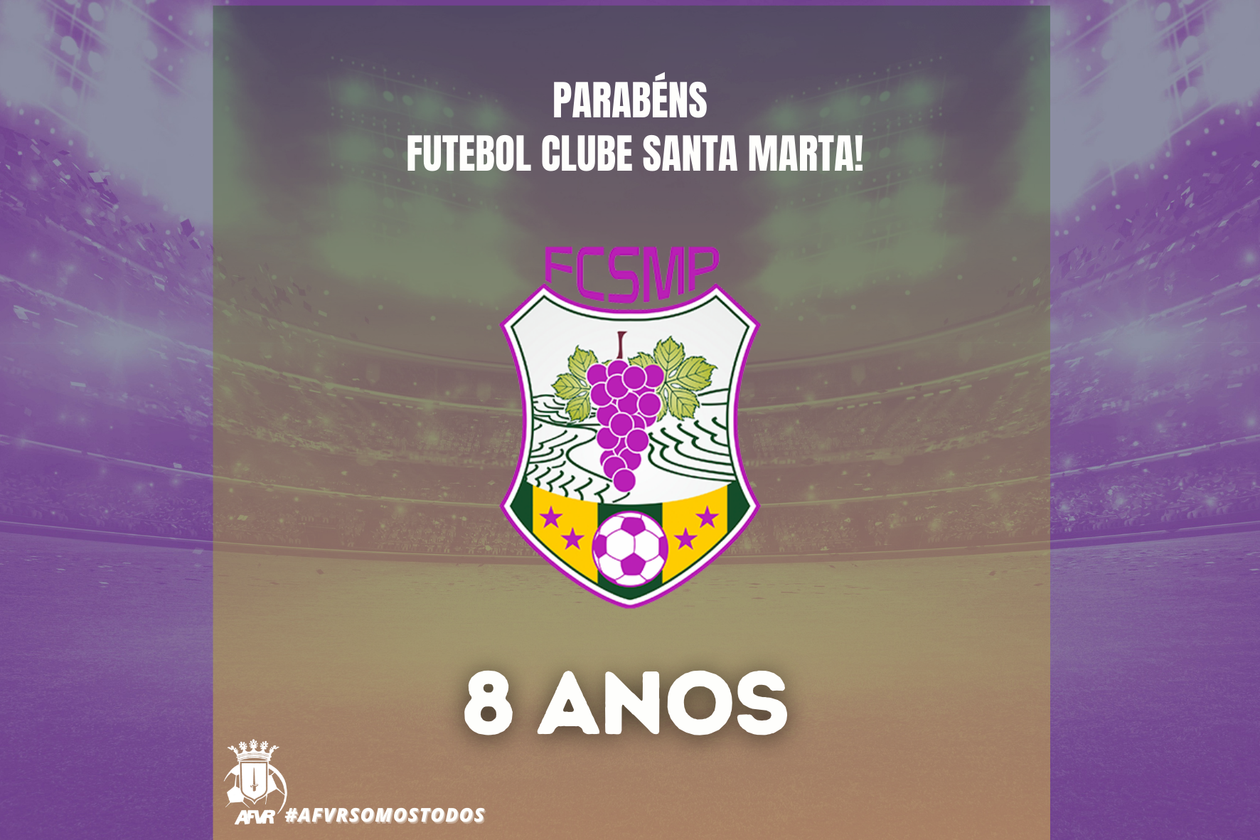 O Futebol Clube de Santa Marta está de Parabéns!