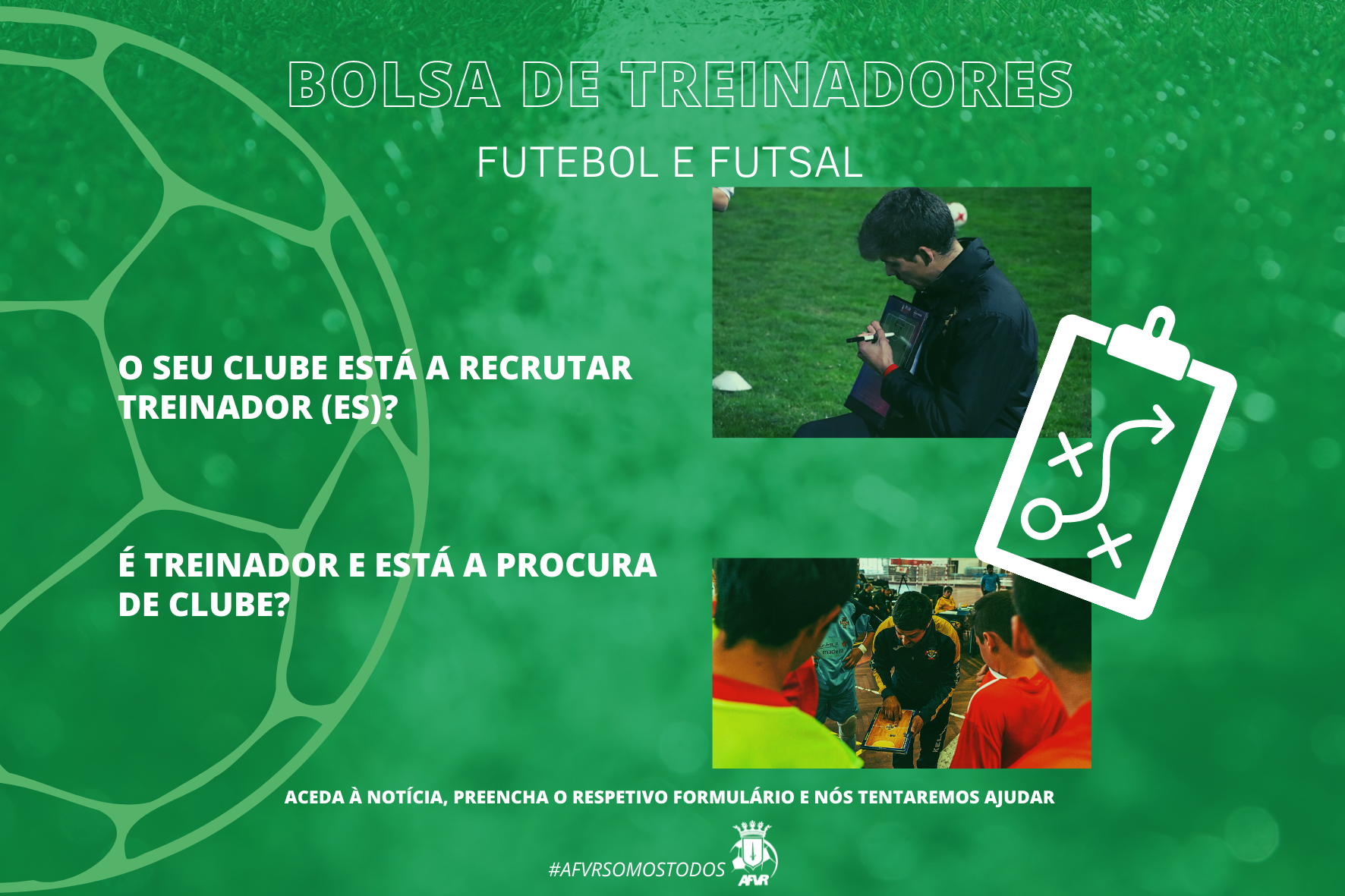 BOLSA DE TREINADORES | Futebol e Futsal