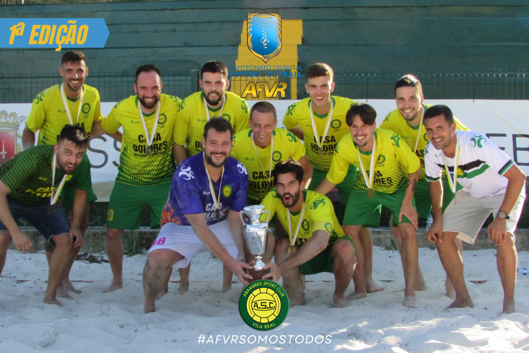 Abambres SC vence 1ª Edição do Campeonato Distrital de Futebol de Praia AFVR