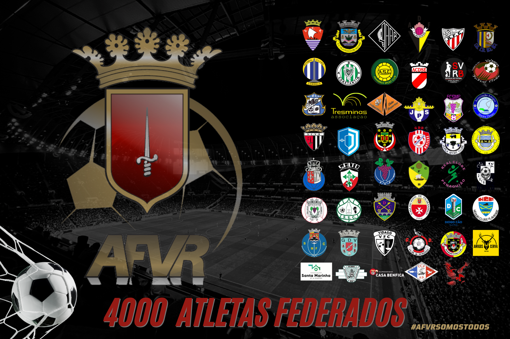 AFVR| 4000 ATLETAS FEDERADOS