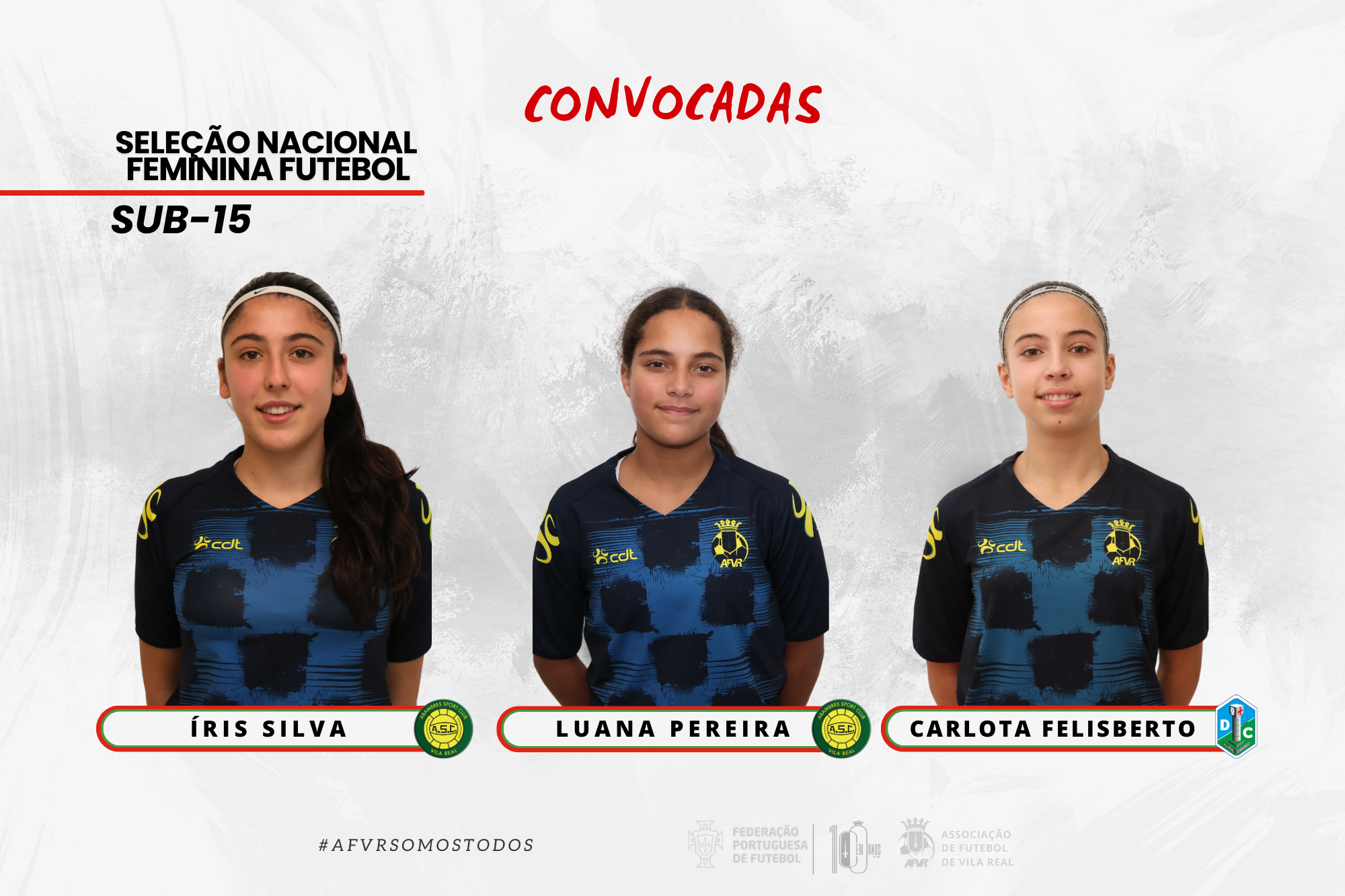 Atletas de Futebol de Vila Real convocadas à Seleção Nacional